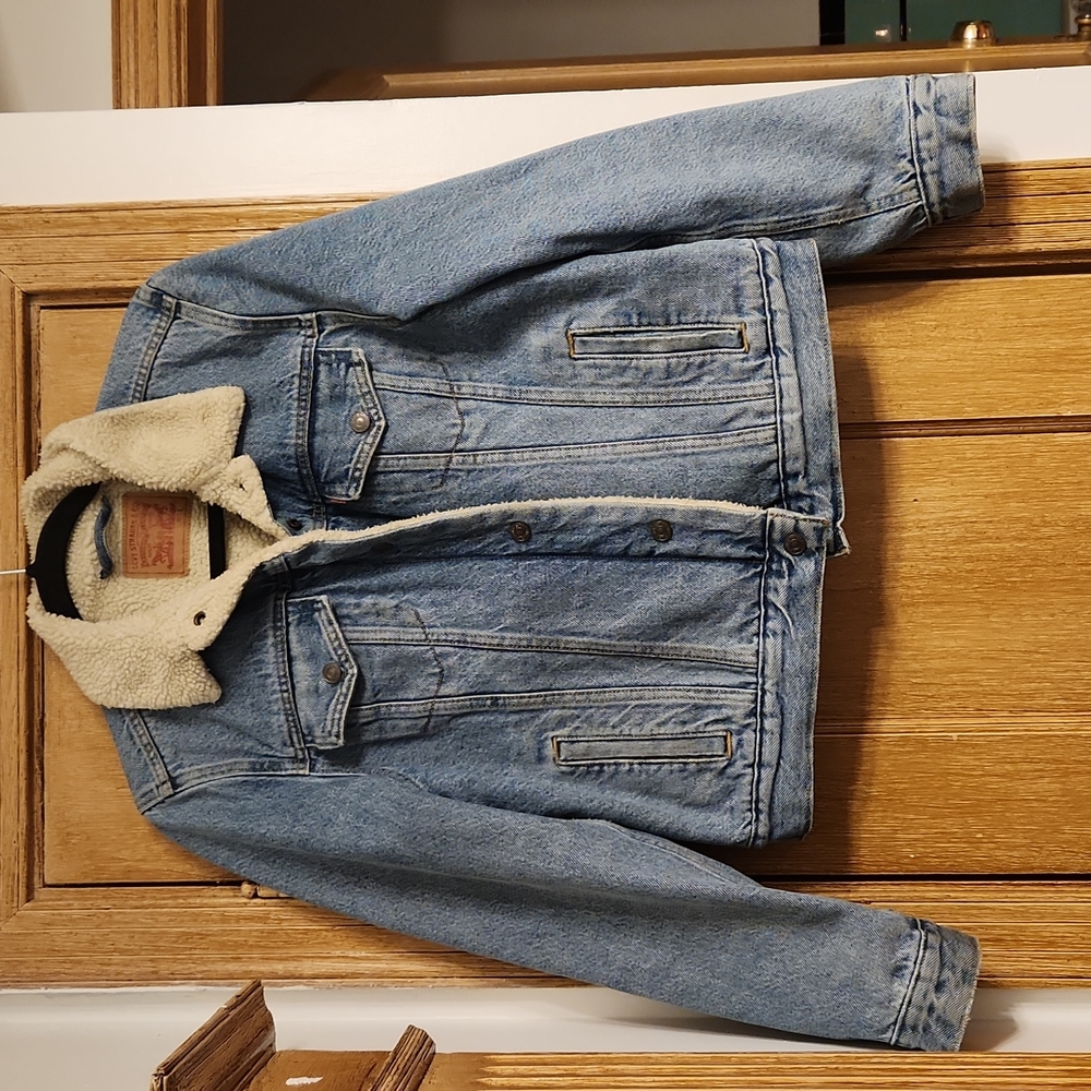 Levis Womans Sherpa Trucker Jackets